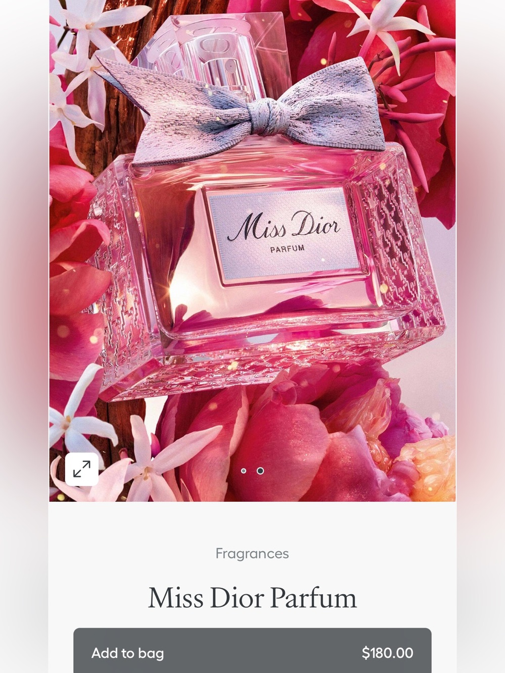 Miss Dior Parfum - Pink Floral Body Fragrance